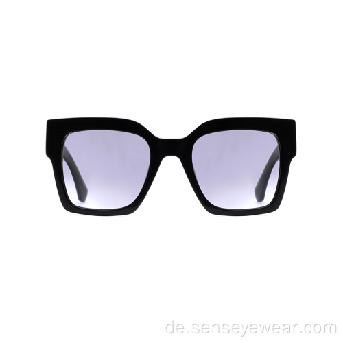 Unisex-übergroße Square UV400 polarisierte Acetat-Sonnenbrillen